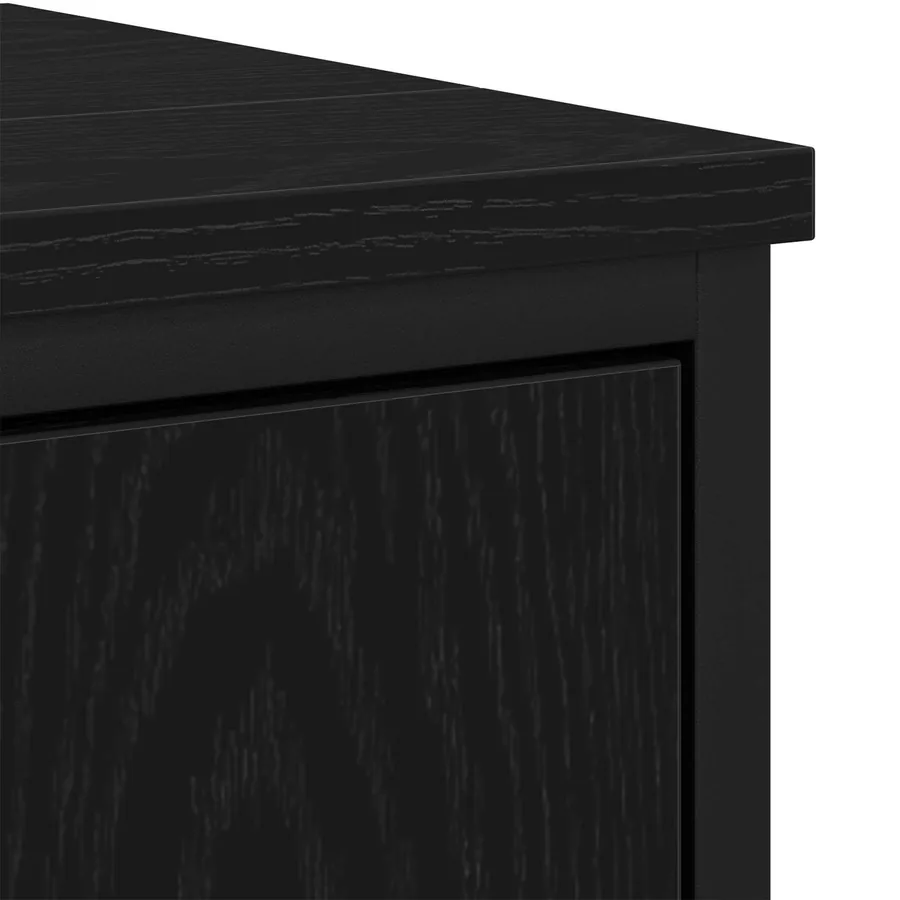 Meuble de Lavabo de Salle de Bain Chêne noir 60 x 30 x 60 cm - 10