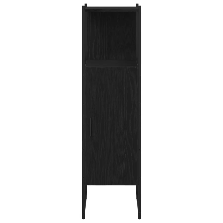 Ensemble de mobilier de salle de bain avec étagère 4 pcs Noir - 9