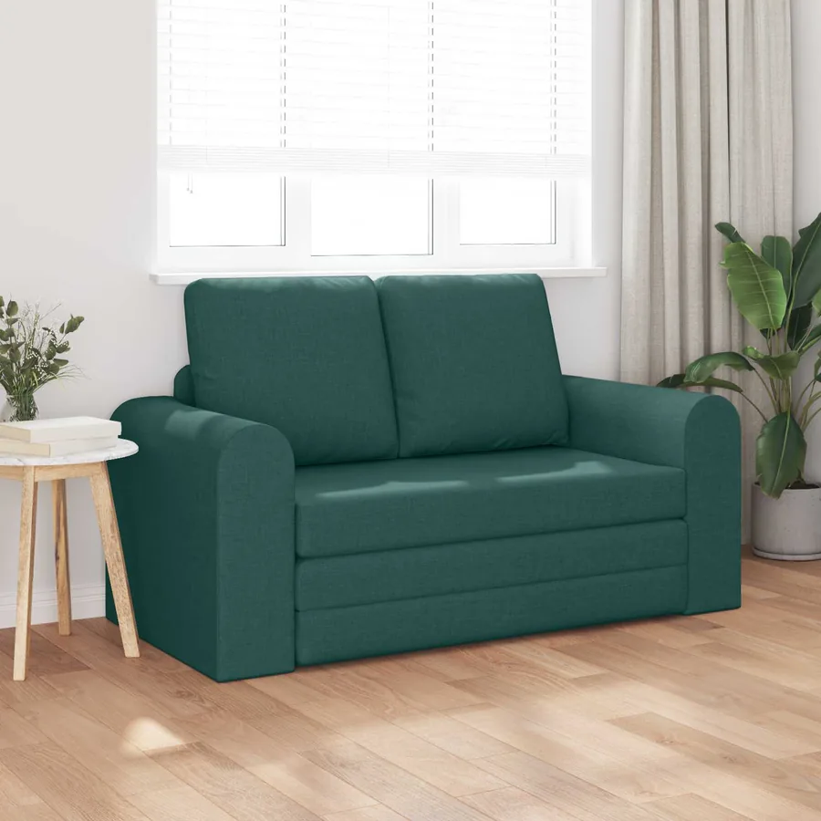 Canapé-Lit 60cm Vert foncé tissu - 3
