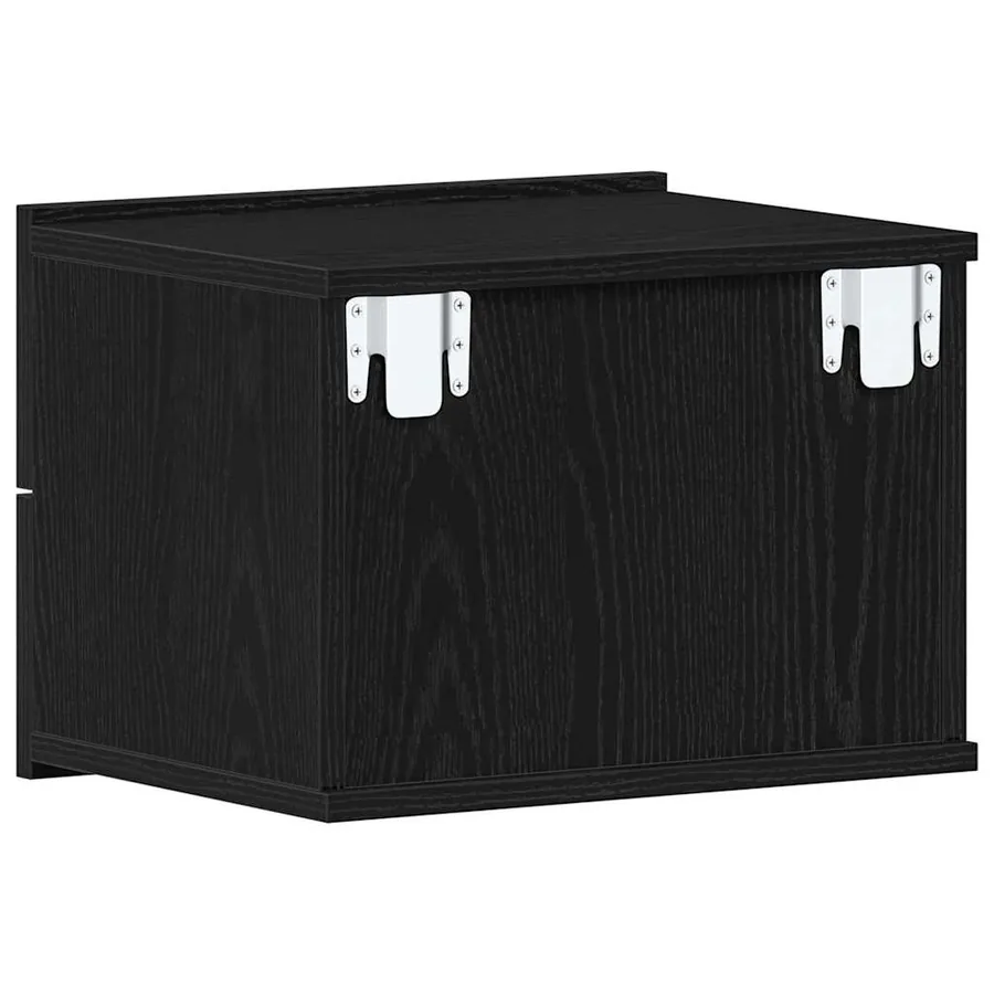 Cabinet de chevet Chêne noir 40 x 30 x 30 cm Bois d'ingénierie - 6