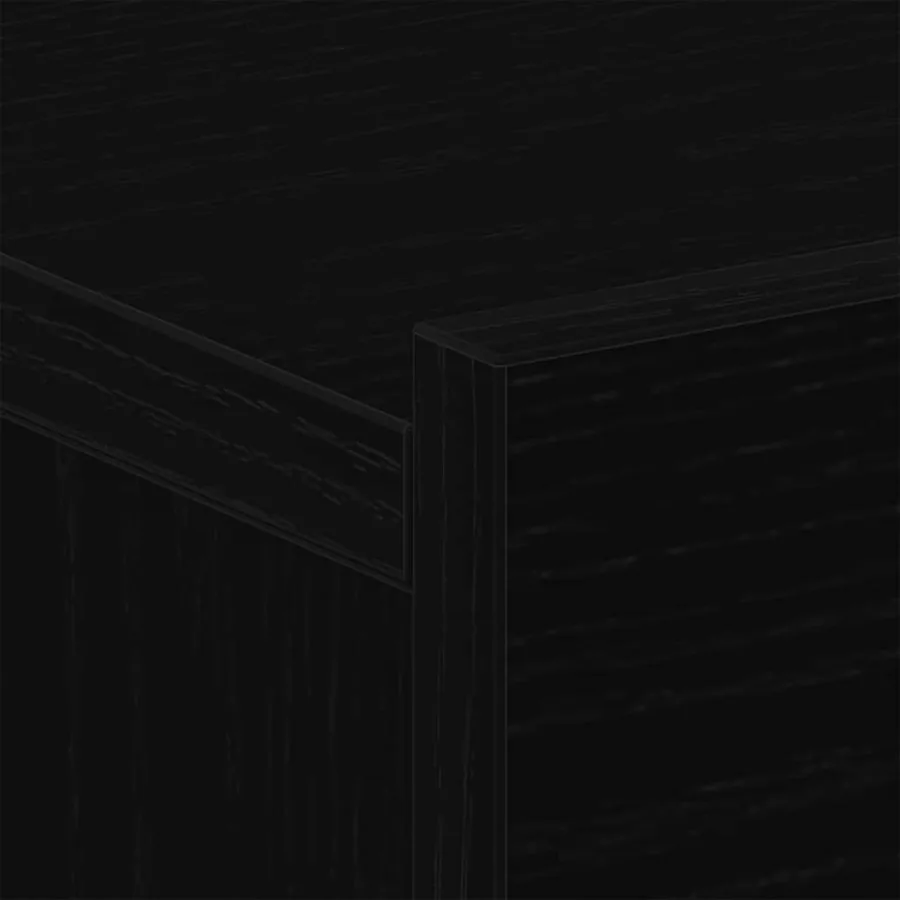 Cabinet de chevet Chêne noir 40 x 30 x 30 cm Bois d'ingénierie - 9