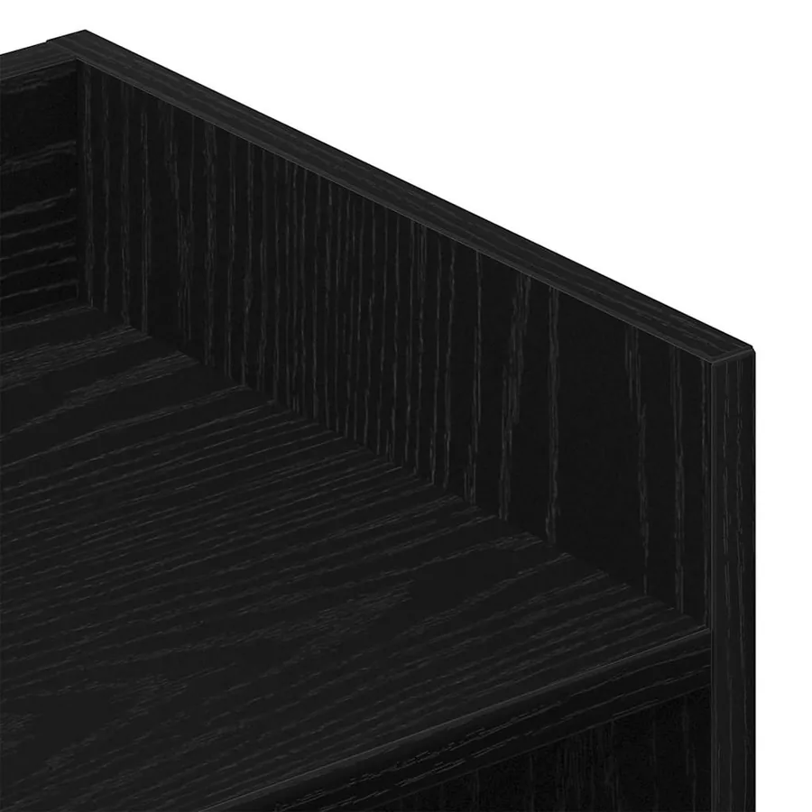 Buffet Chêne noir 105 x 30 x 70 cm Bois d'ingénierie - 9