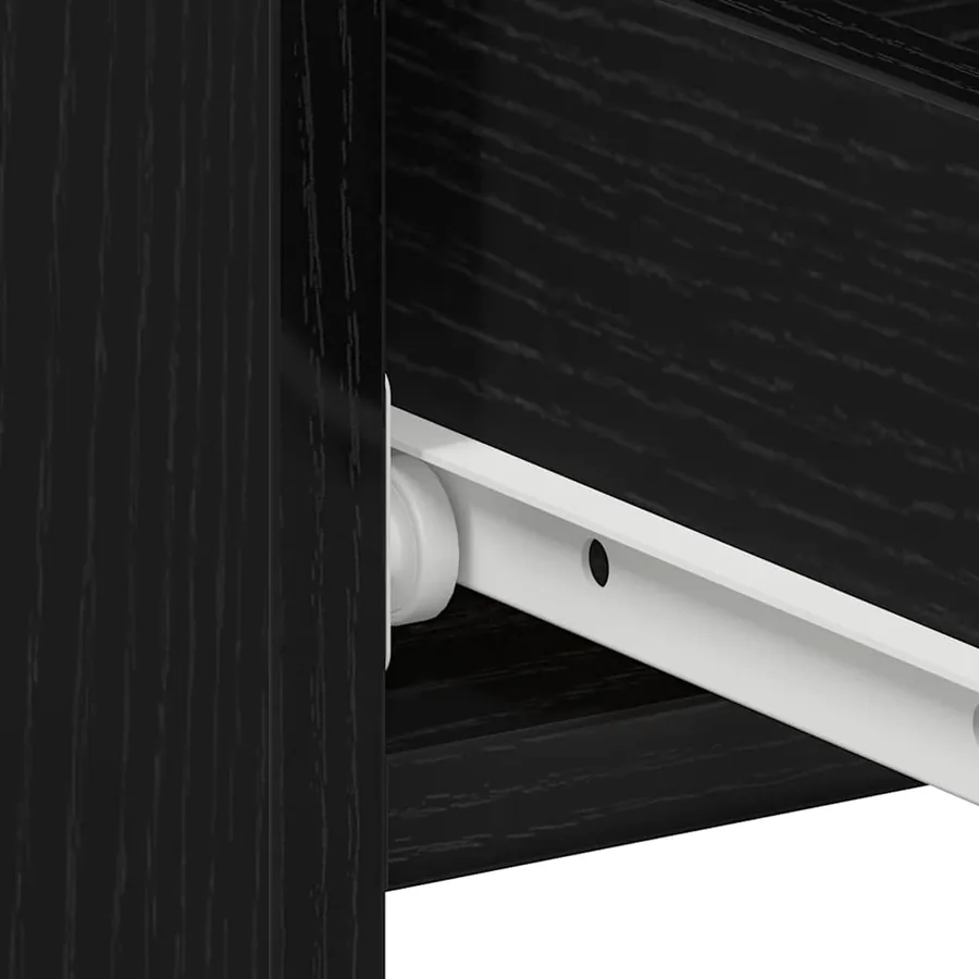Cabinet de chevet avec tiroir Chêne noir 40 x 35 x 62,5 cm - 10