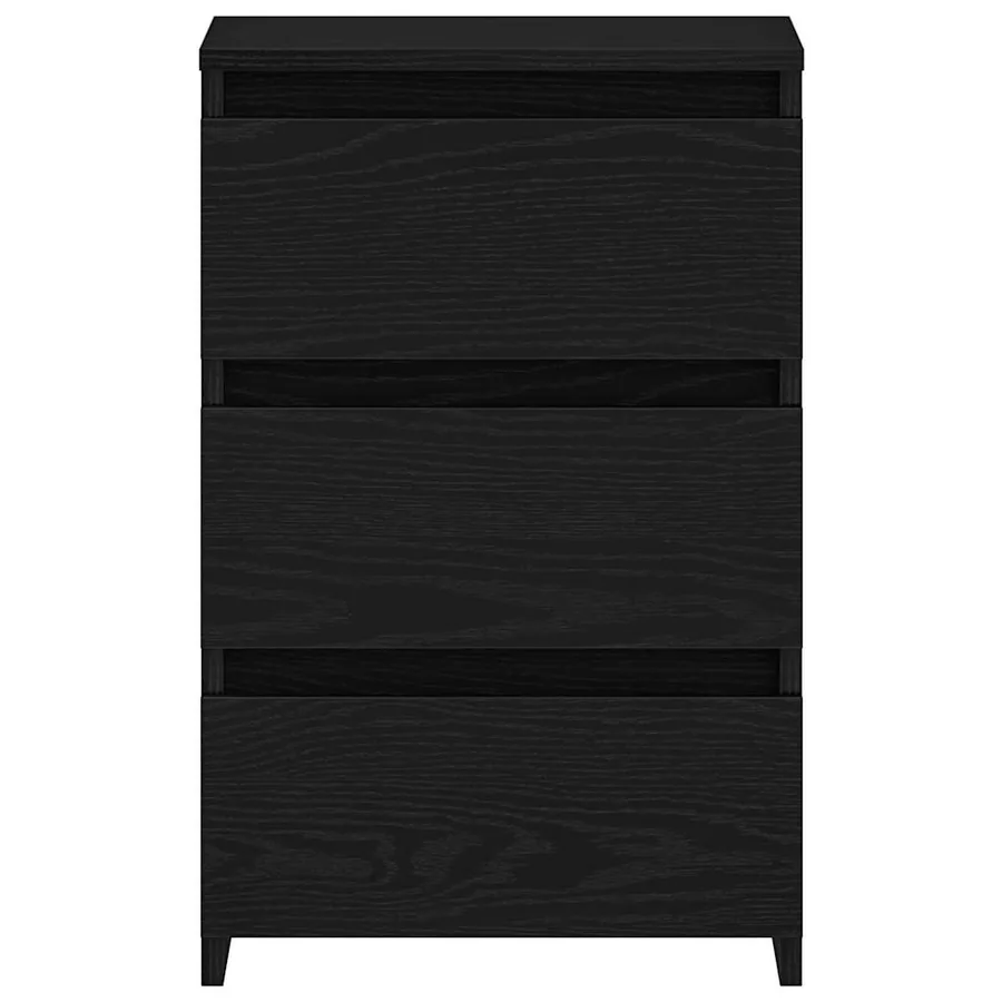 Cabinet de chevet avec tiroir Chêne noir 40 x 35 x 62,5 cm - 7