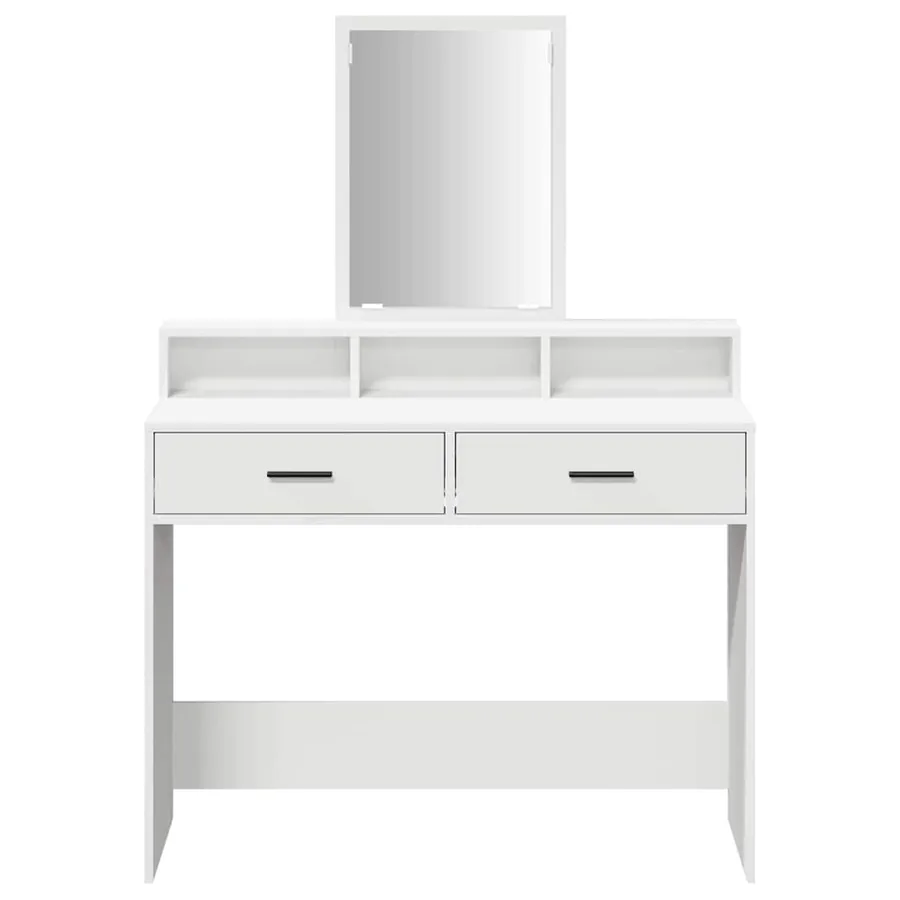 Table de Toilette Blanc 100 x 41 x 140 cm Bois d'ingénierie - 6