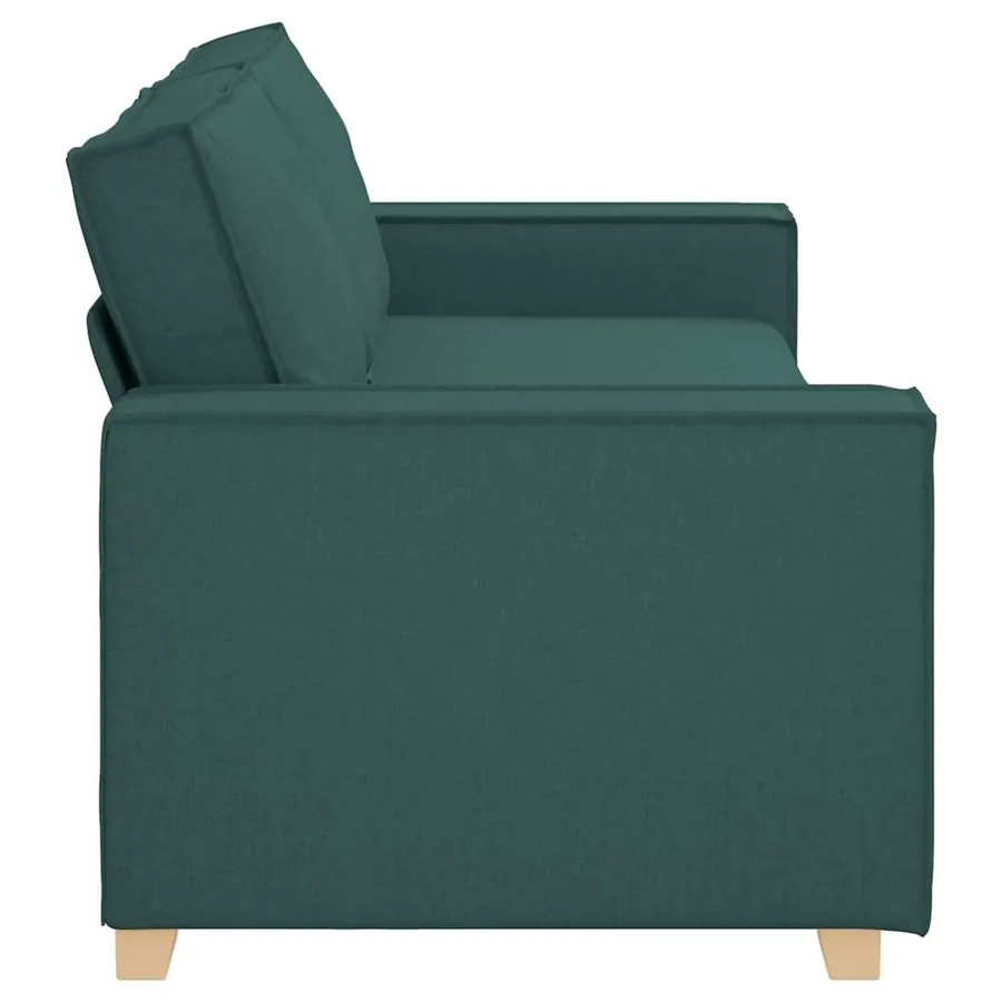 Sofa 3 places Vert foncé 220 cm tissu - 5