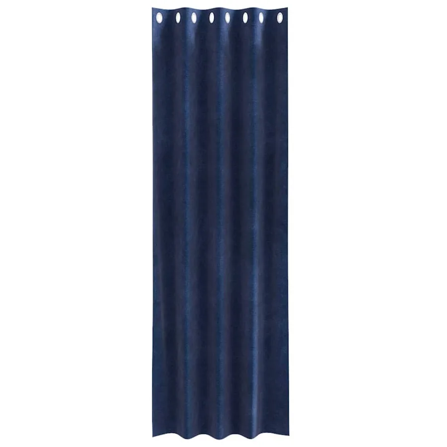Rideaux occultants 2 pcs Bleu foncé 140 x 245 cm Velours - 4