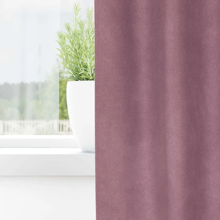 Rideaux occultants 2 pcs Rose foncé 140 x 245 cm Velours - 3