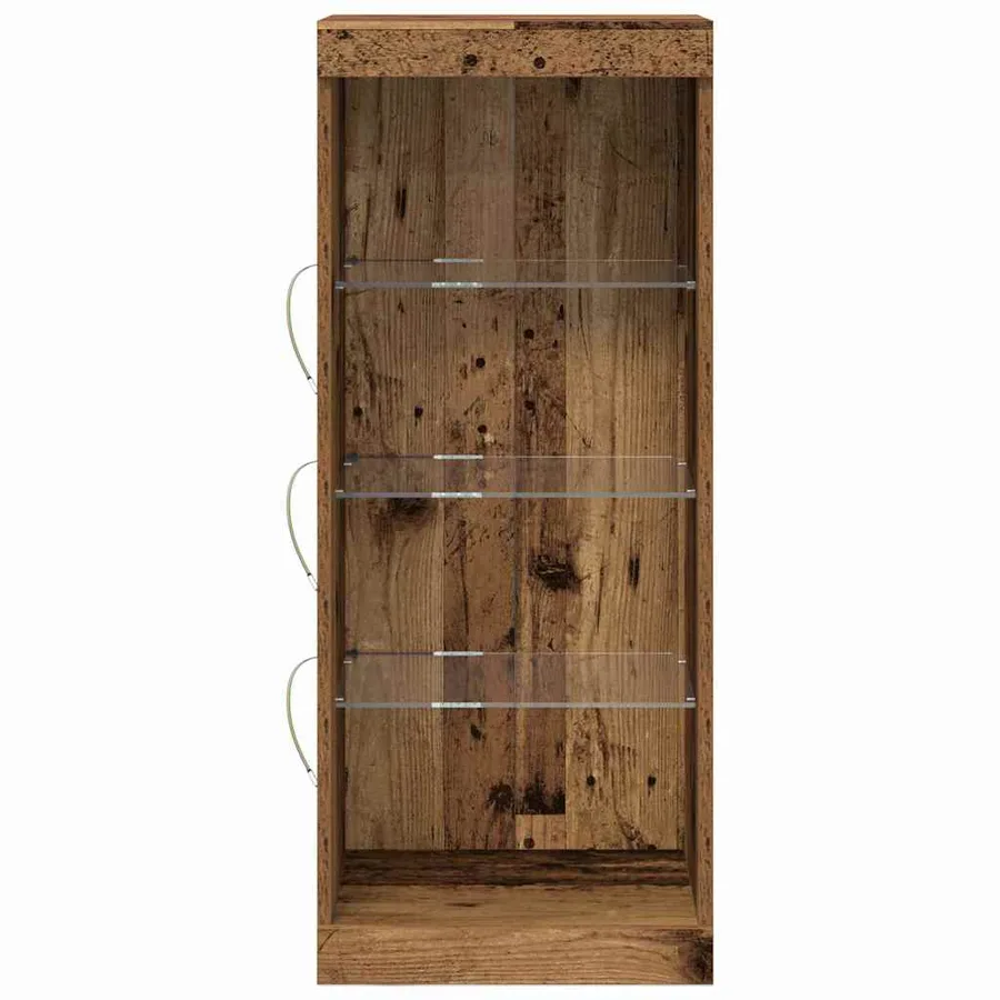 Buffet LED Bois ancien 41 x 37 x 100 cm Bois d'ingénierie - 6