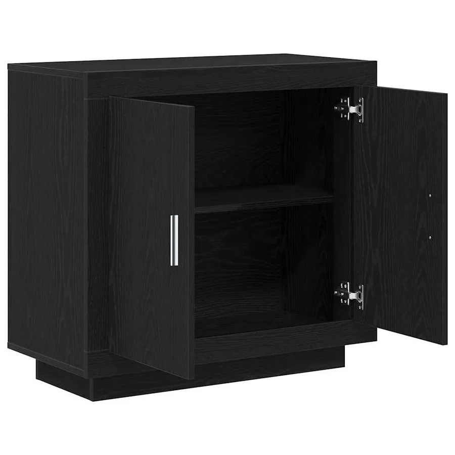 Buffet Chêne noir 80 x 40 x 75 cm Bois d'ingénierie - 5