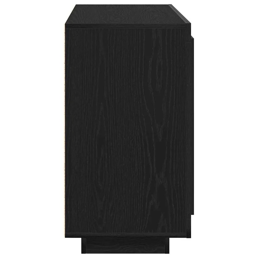 Buffet Chêne noir 80 x 40 x 75 cm Bois d'ingénierie - 7