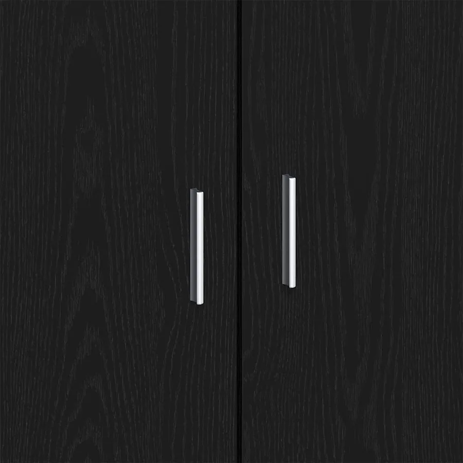 Buffet Chêne noir 80 x 40 x 75 cm Bois d'ingénierie - 9