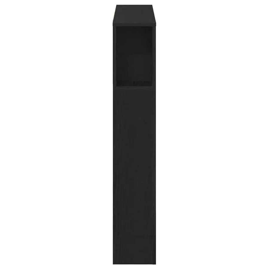 Cabinet de Tête de Lit Chêne noir Bois d'ingénierie - 7