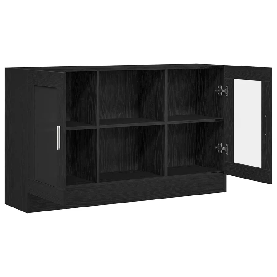 Buffet Chêne noir 120 x 30,5 x 70 cm Bois d'ingénierie - 5