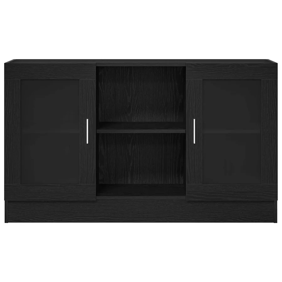 Buffet Chêne noir 120 x 30,5 x 70 cm Bois d'ingénierie - 6