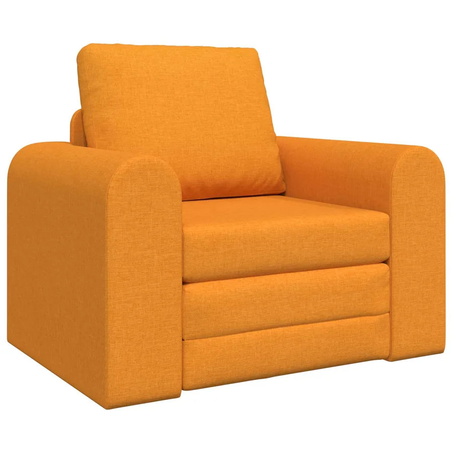 Canapé-Lit Jaune foncé 98 x 71 x 83 cm tissu - 2