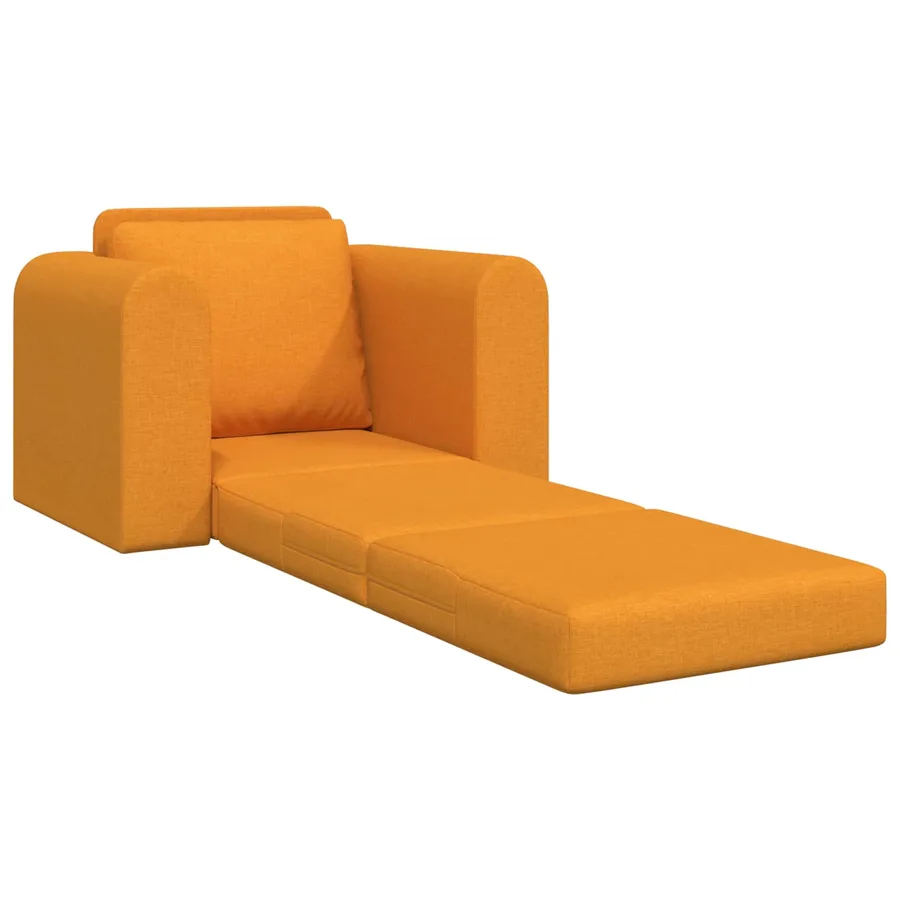 Canapé-Lit Jaune foncé 98 x 71 x 83 cm tissu - 4