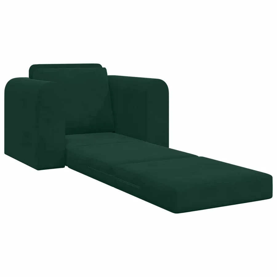 Canapé-Lit Vert foncé 98 x 71 x 83 cm Velours - 4