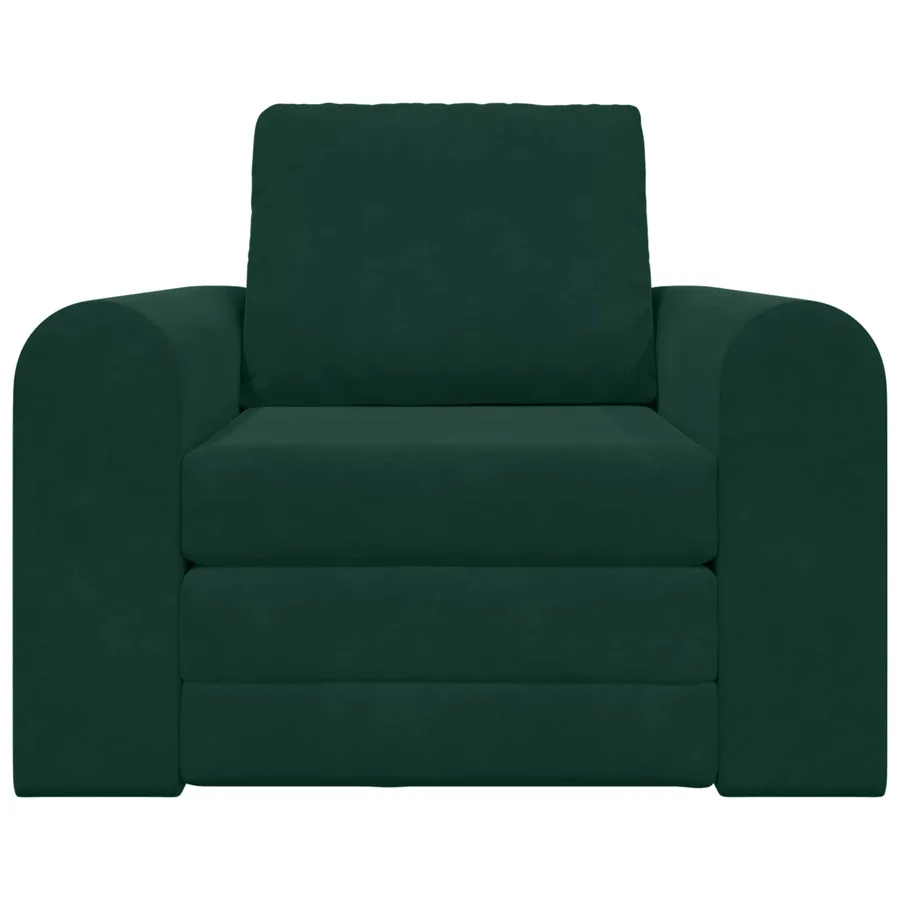 Canapé-Lit Vert foncé 98 x 71 x 83 cm Velours - 5