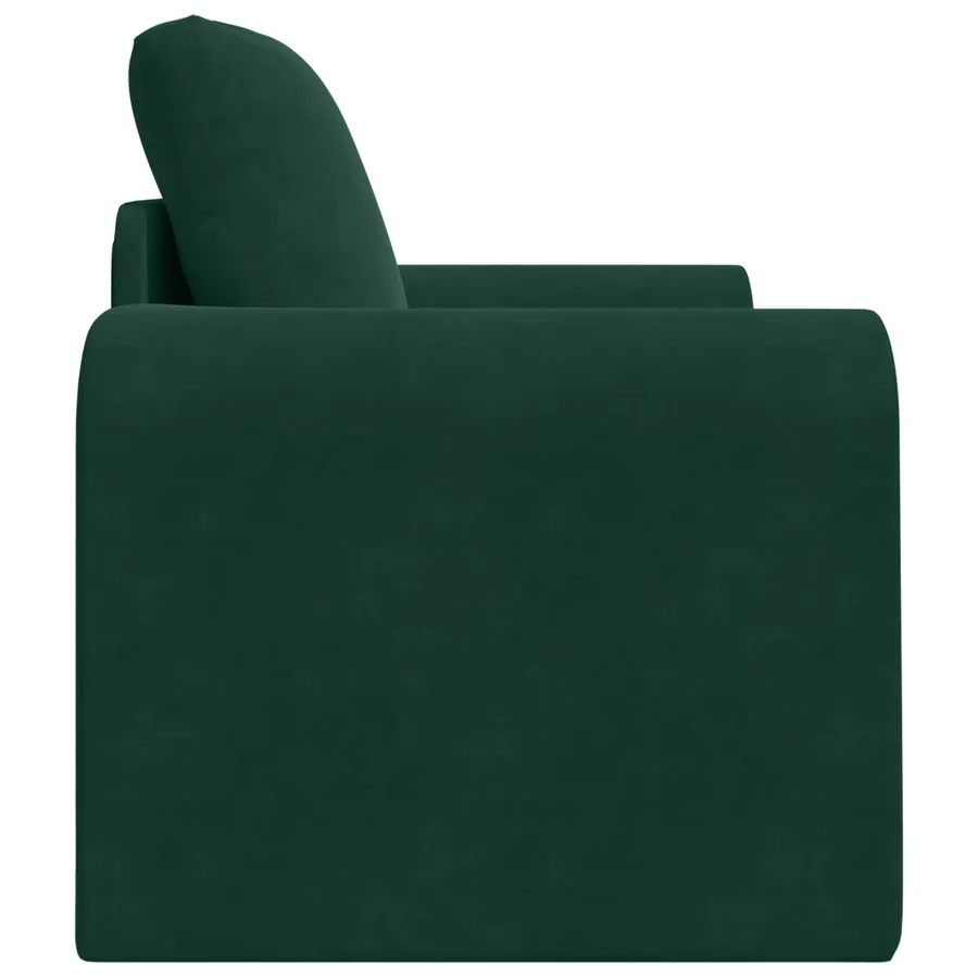 Canapé-Lit Vert foncé 98 x 71 x 83 cm Velours - 6