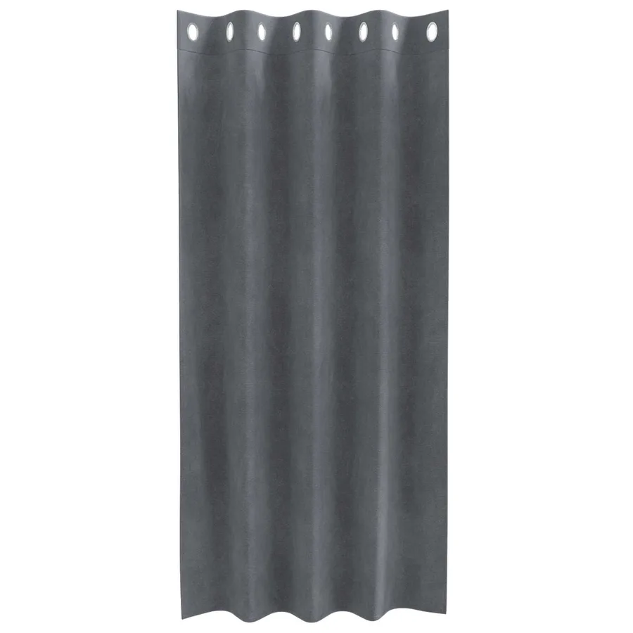 Rideaux occultants 2 pcs Gris clair 140 x 175 cm Velours - 5