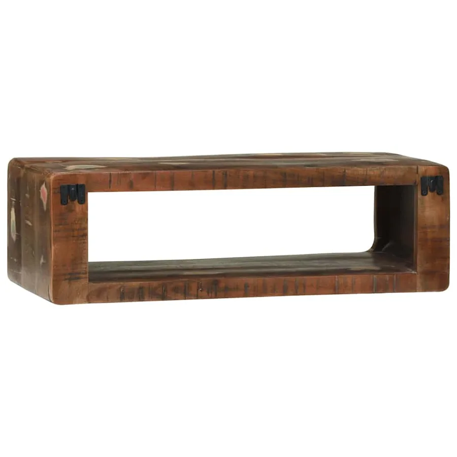 Meuble TV 80 x 30 x 25 cm Bois massif de récupération - 5