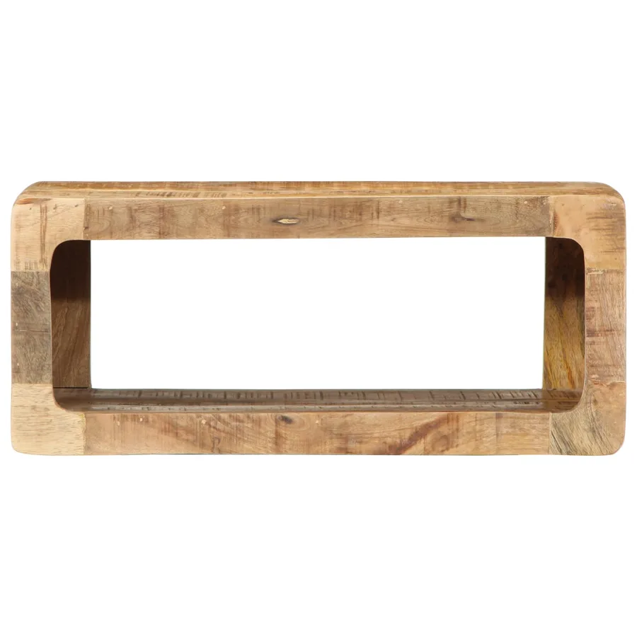 Meuble TV mural 60x30x25 cm manguier massif - 2