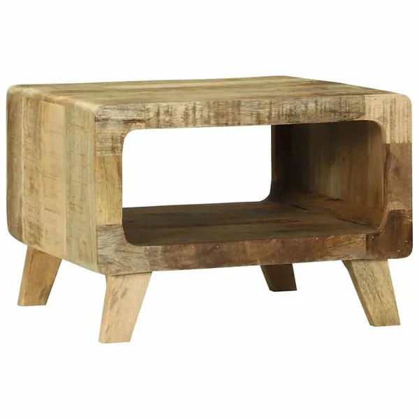 Table basse Marron 50 x 50 x 35 cm Bois de mangue massif