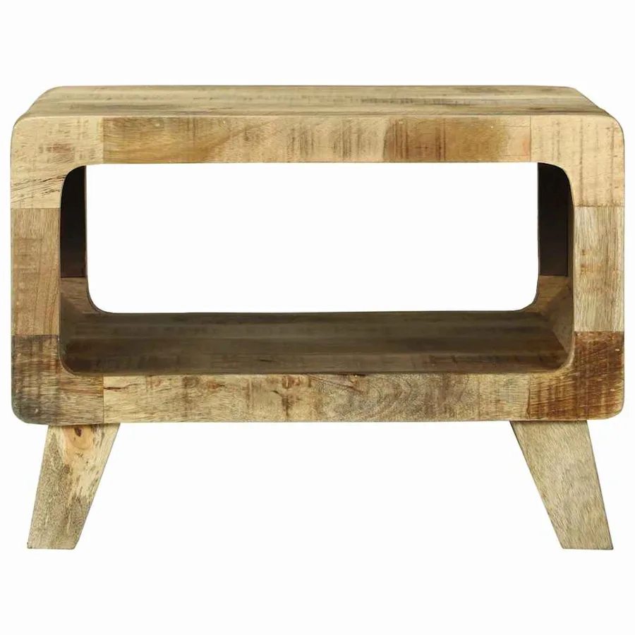 Table basse Marron 50 x 50 x 35 cm Bois de mangue massif - 3