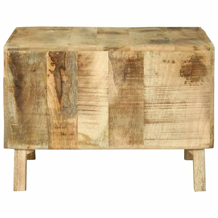 Table basse Marron 50 x 50 x 35 cm Bois de mangue massif - 4