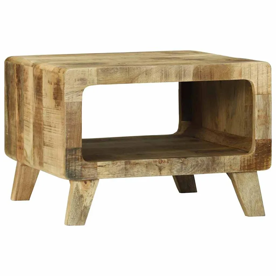 Table basse Marron 50 x 50 x 35 cm Bois de mangue massif - 5