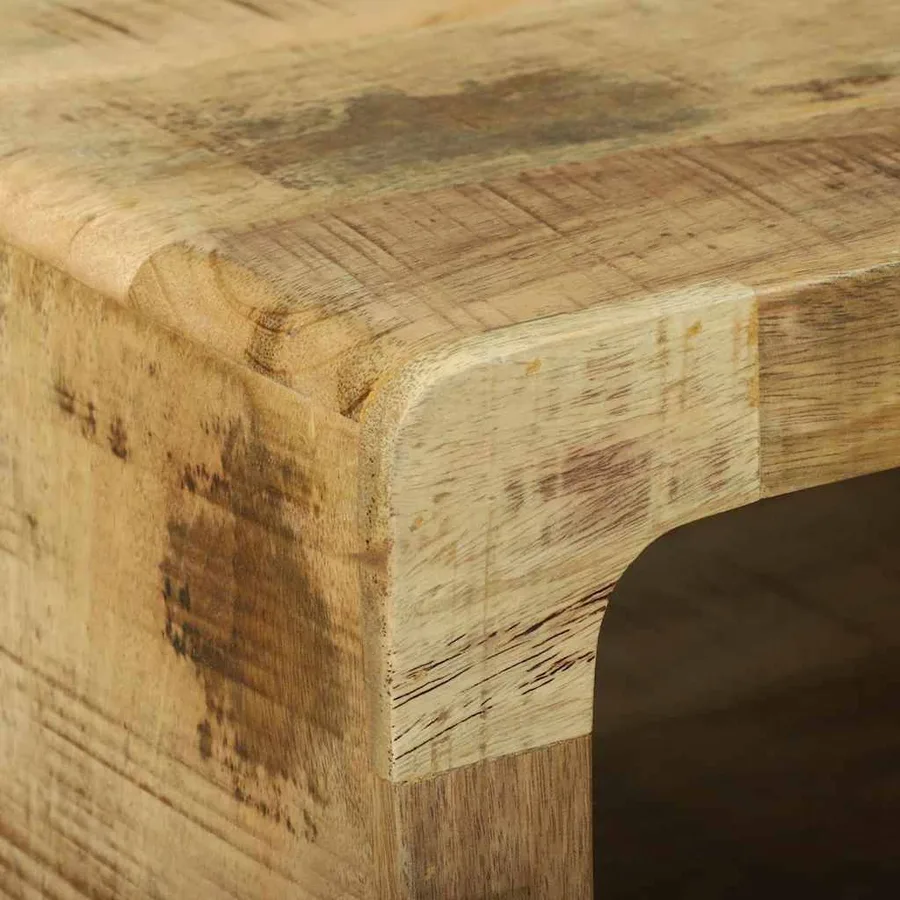 Table basse Marron 50 x 50 x 35 cm Bois de mangue massif - 6