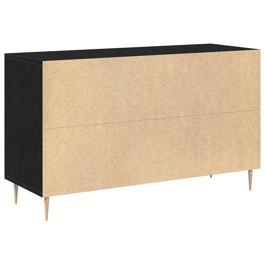 Buffet Chêne noir 100 x 36 x 60 cm Bois d'ingénierie - 6