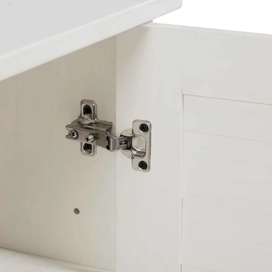 Armoire de salle de bain avec porte VIGO Blanc et Blanc Antique - 9