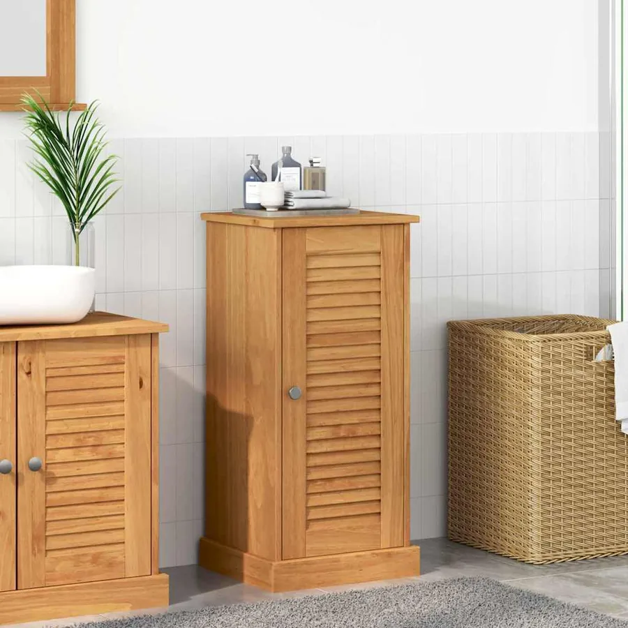 Armoire de salle de bain avec porte VIGO Marron et Marron Miel