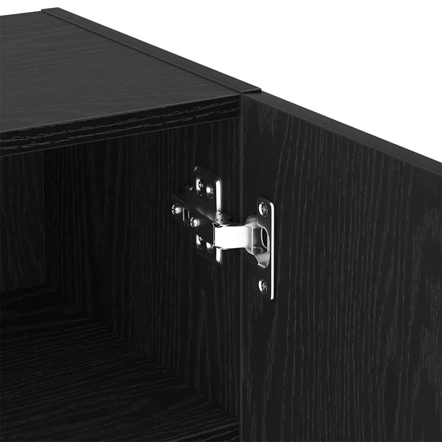 Ensemble meuble TV avec LED Chêne noir 40,5 x 30 x 102 cm - 10