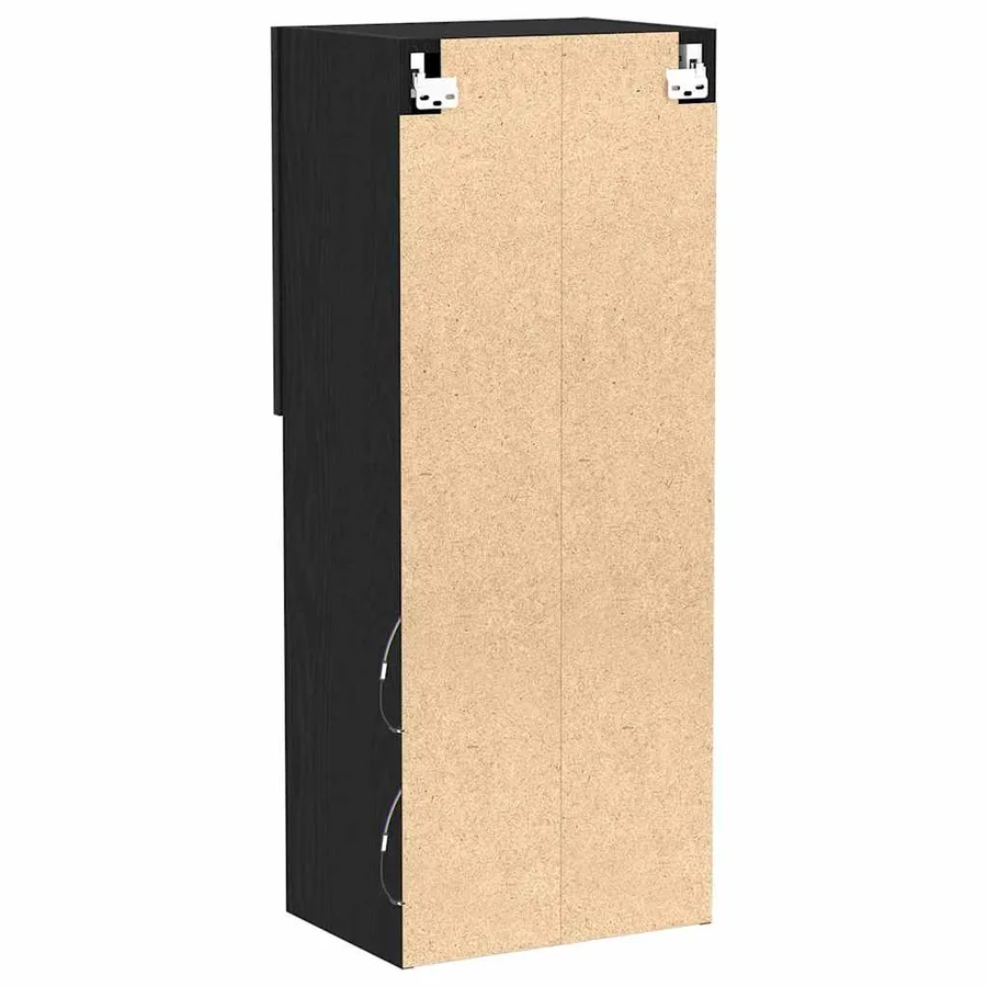 Ensemble meuble TV avec LED Chêne noir 40,5 x 30 x 102 cm - 9