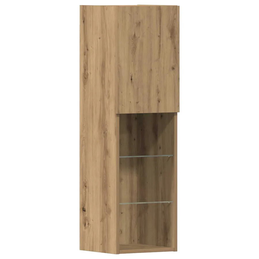 Meuble TV 4 pcs chêne artisanal Bois d'ingénierie - 10