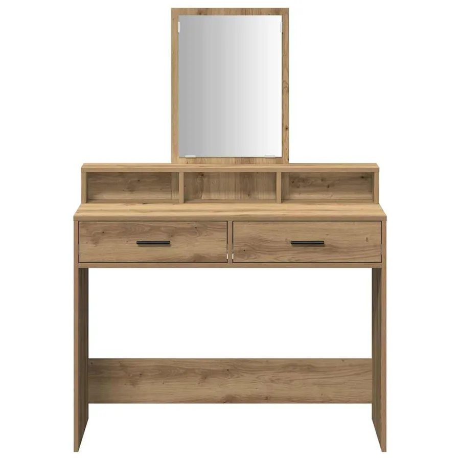 Table de Toilette Chêne artisanal 100 x 41 x 140 cm - 6