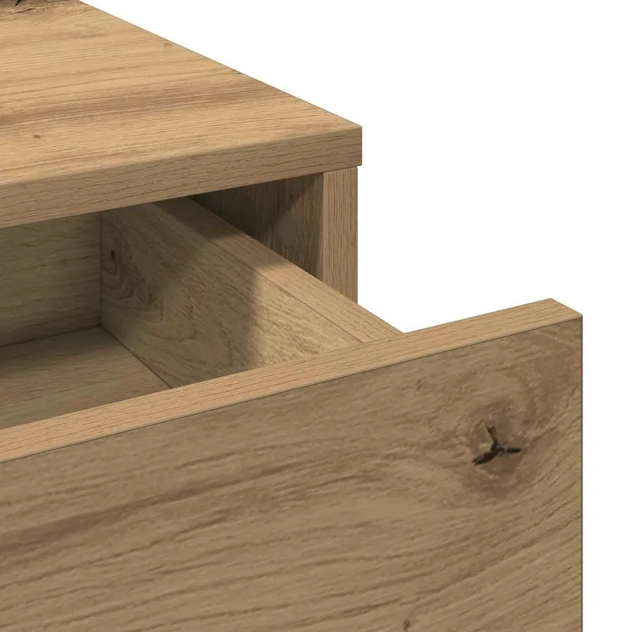 Table de Toilette Chêne artisanal 100 x 41 x 140 cm - 9