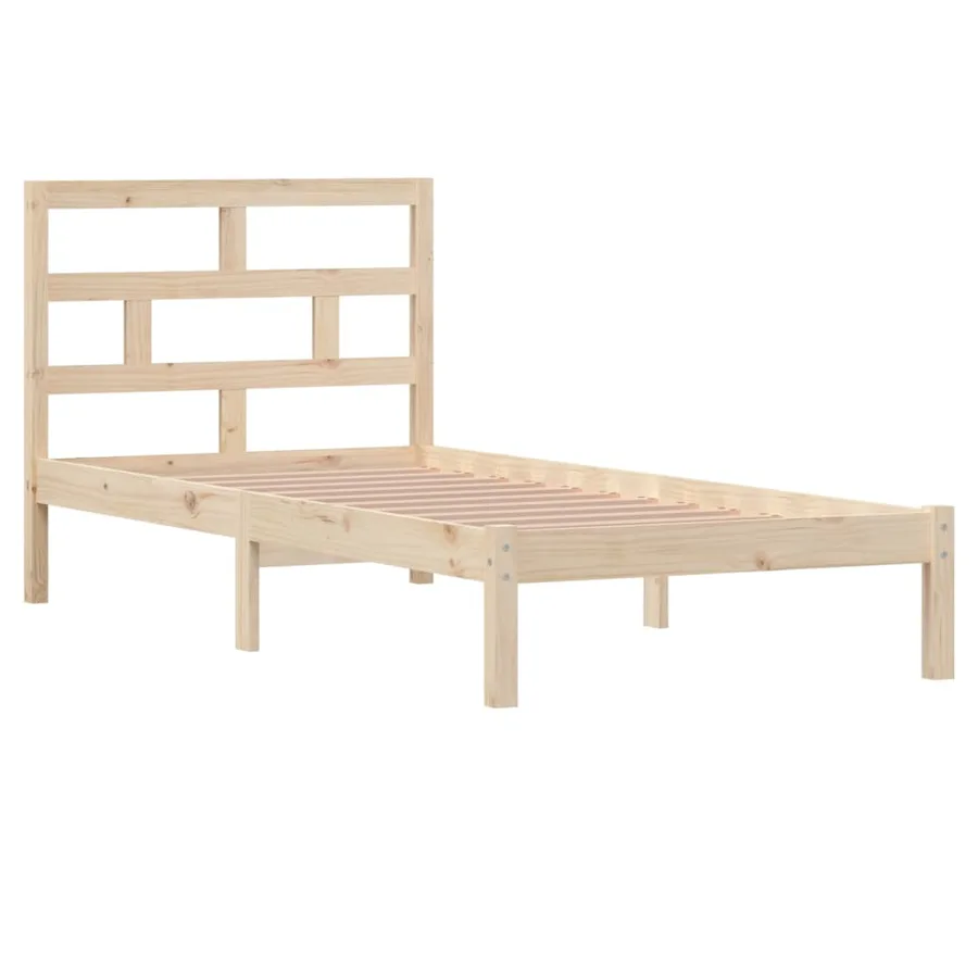 Cadre de lit sans matelas bois massif 90x200 cm - 3
