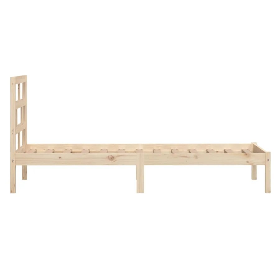 Cadre de lit sans matelas bois massif 90x200 cm - 5