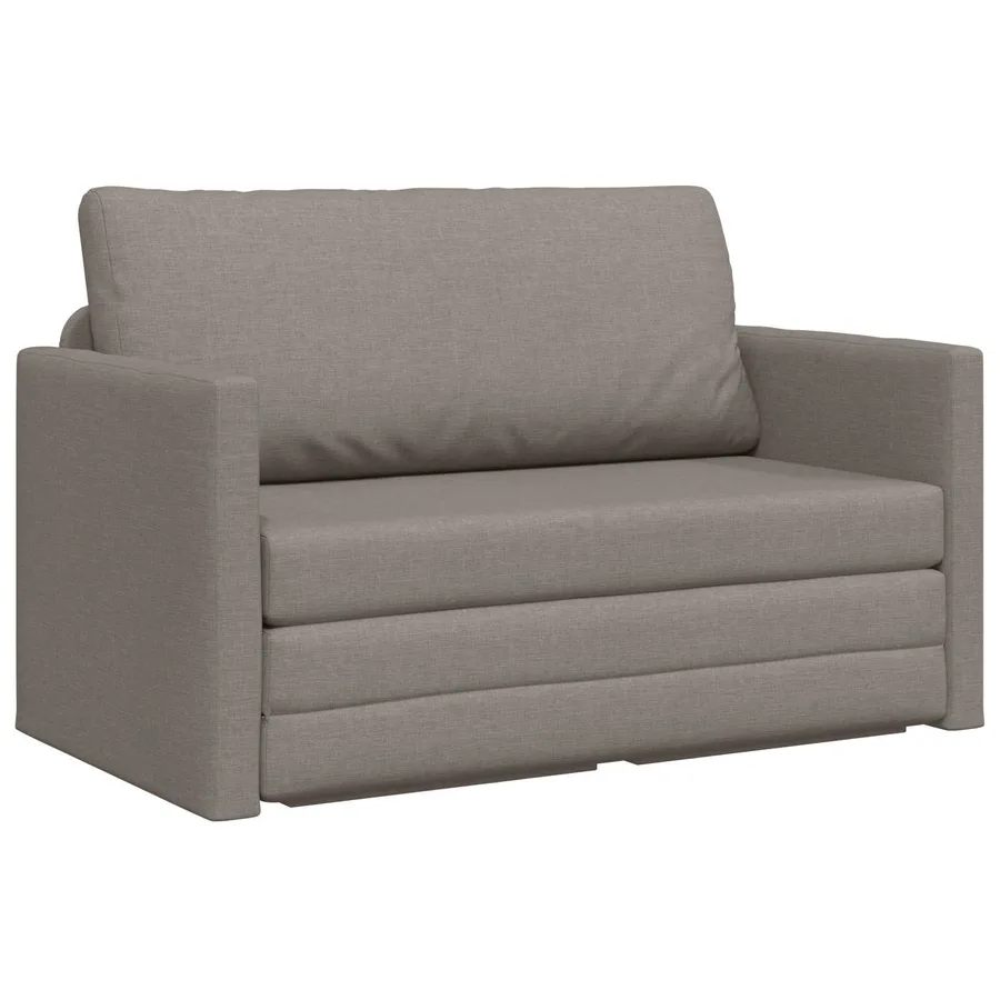 Canapé-Lit 110cm Taupe tissu - 2