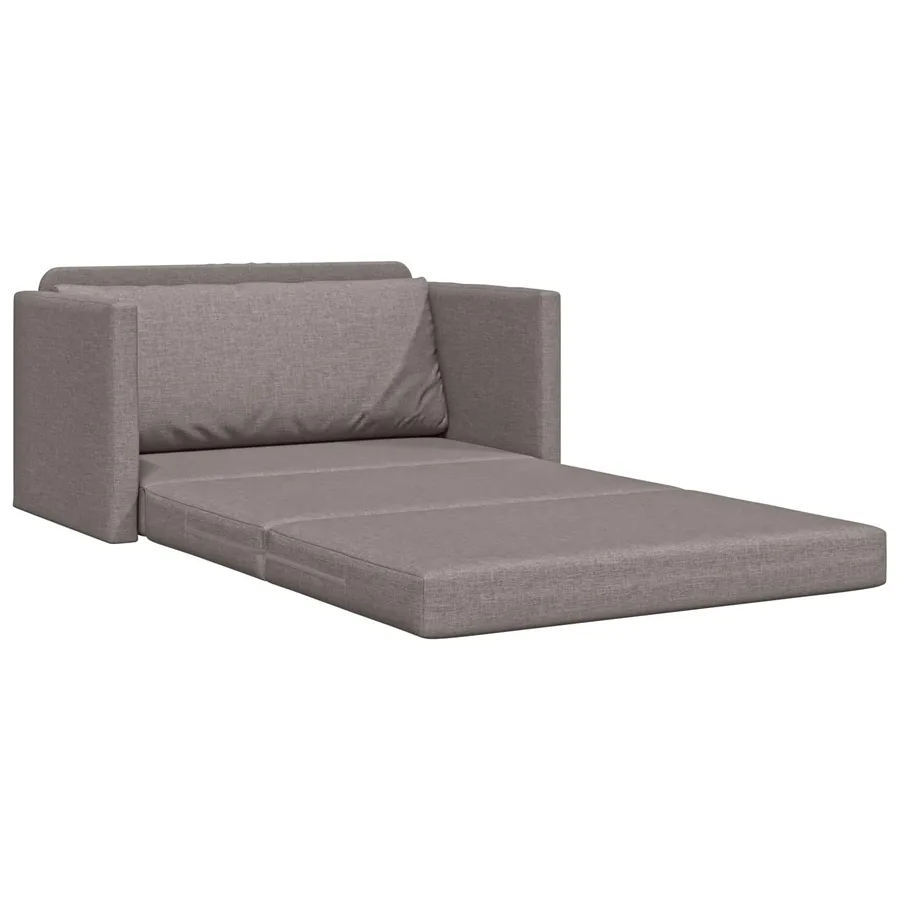 Canapé-Lit 110cm Taupe tissu - 4