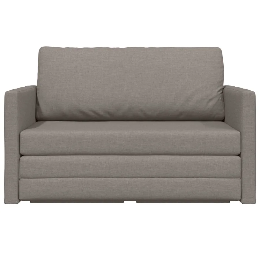 Canapé-Lit 110cm Taupe tissu - 5
