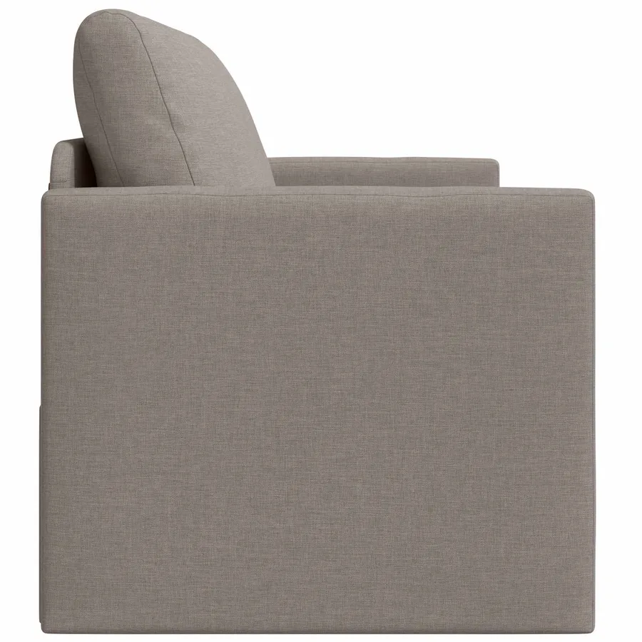 Canapé-Lit 110cm Taupe tissu - 6