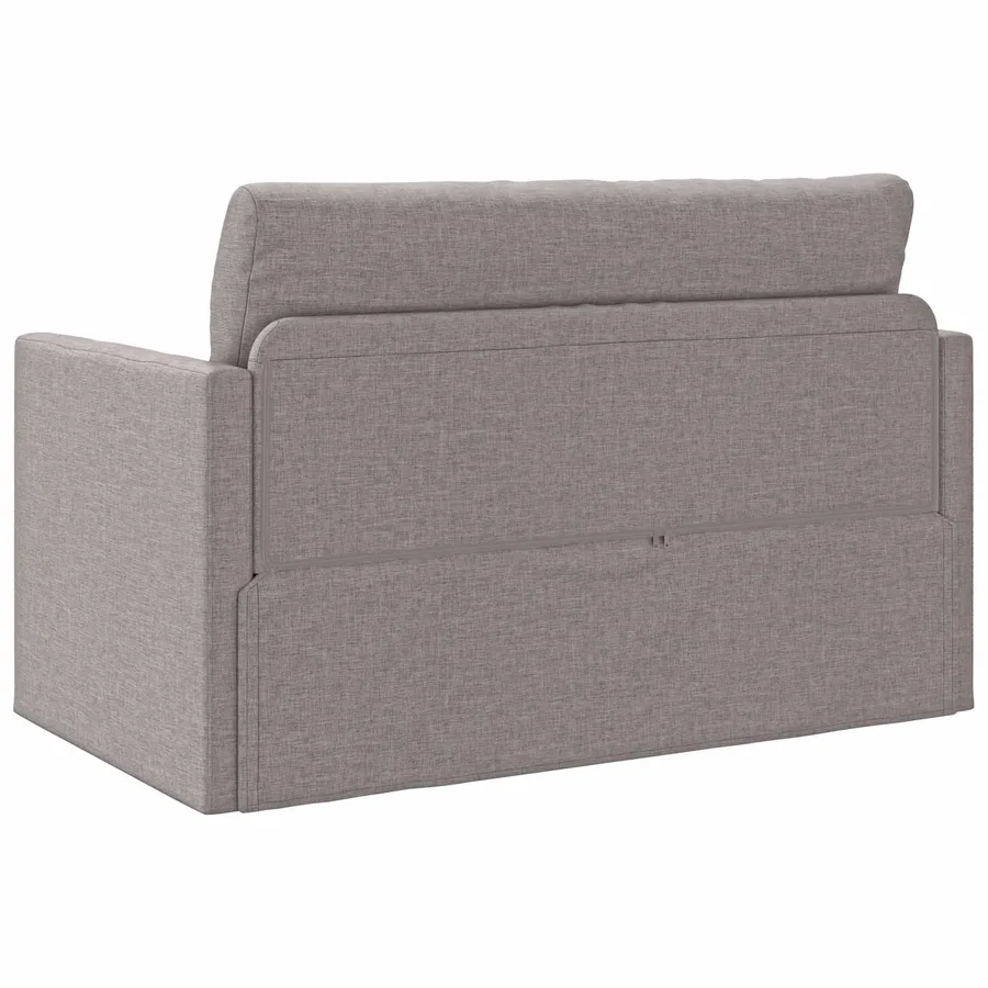 Canapé-Lit 110cm Taupe tissu - 7