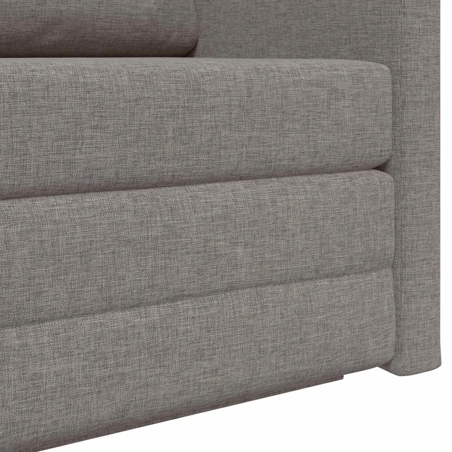 Canapé-Lit 110cm Taupe tissu - 9