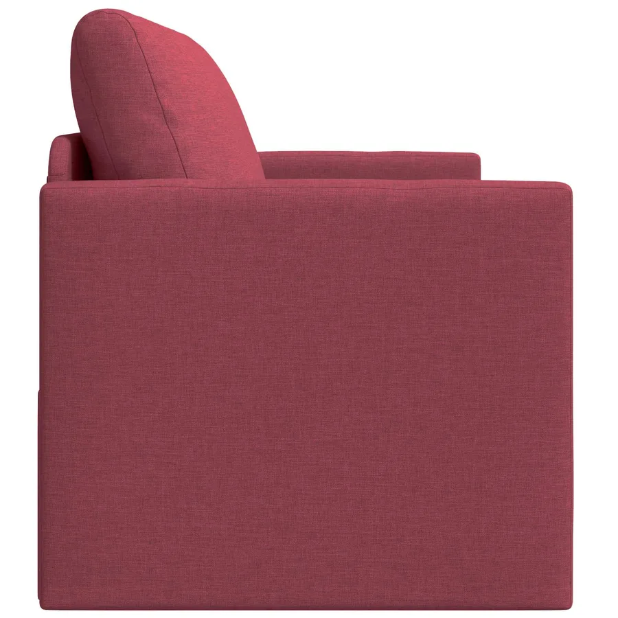 Canapé-Lit 110cm Bordeaux tissu - 6