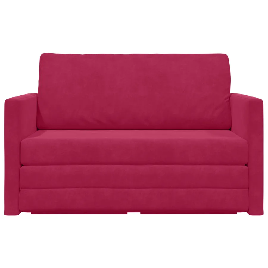 Canapé-Lit Bordeaux 124 x 71 x 78 cm Velours - 5